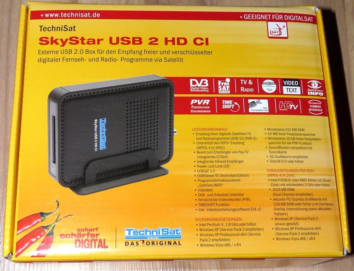 TechniSat SkyStar DVB-S2 TV-Tuner – Seite 3 – Hartware