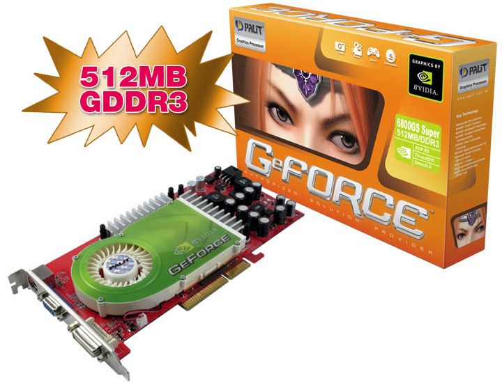 XpertVision präsentiert die AGP-Grafikkarte GeForce 6800GS Super mit 512 MB  Arbeitsspeicher für höchste Auflösungen – Hartware