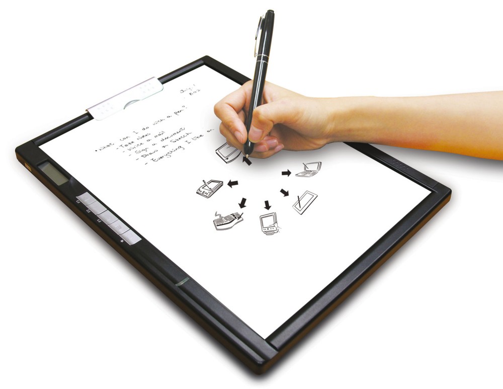Digitaler Schreibblock & Grafik Tablet: „MyNote Premium II“ – Der ideale  Begleiter für Job oder Uni – Mit Handschriften- Erkennungssoftware  „MyScript“ – Hartware