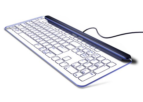 Design-Tastatur aus Glas – Hartware