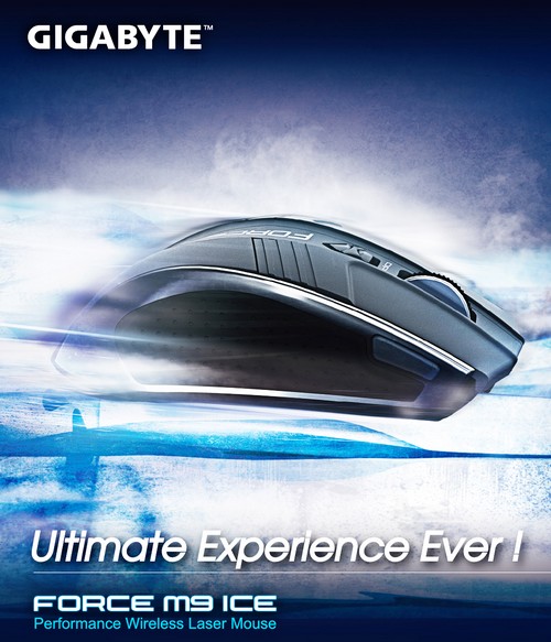 GIGABYTE FORCE M9 ICE Performance Wireless Laser Mouse Makes It Possible To  Surf on Any Surface – Hartware