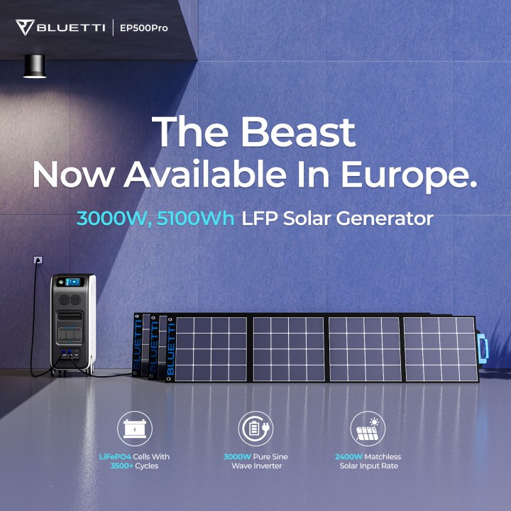 BLUETTI EP500Pro Officially Available In Europe – Hartware